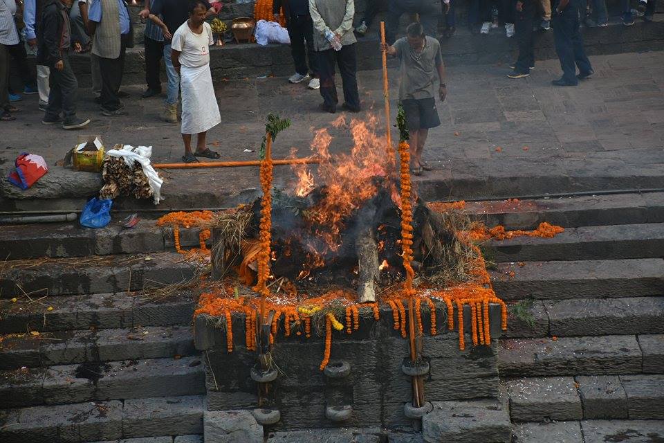 गौचनको थकाली परम्परा अनुसार गरियो अन्त्येष्टि