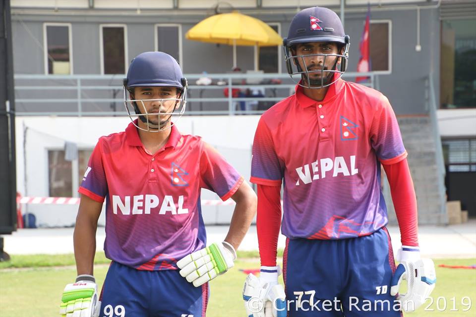 यू-१९ विश्वकप छनोट : कुवेत विरुद्ध नेपाल ८ विकेटले विजयी, रित र पवनको अर्धशतक